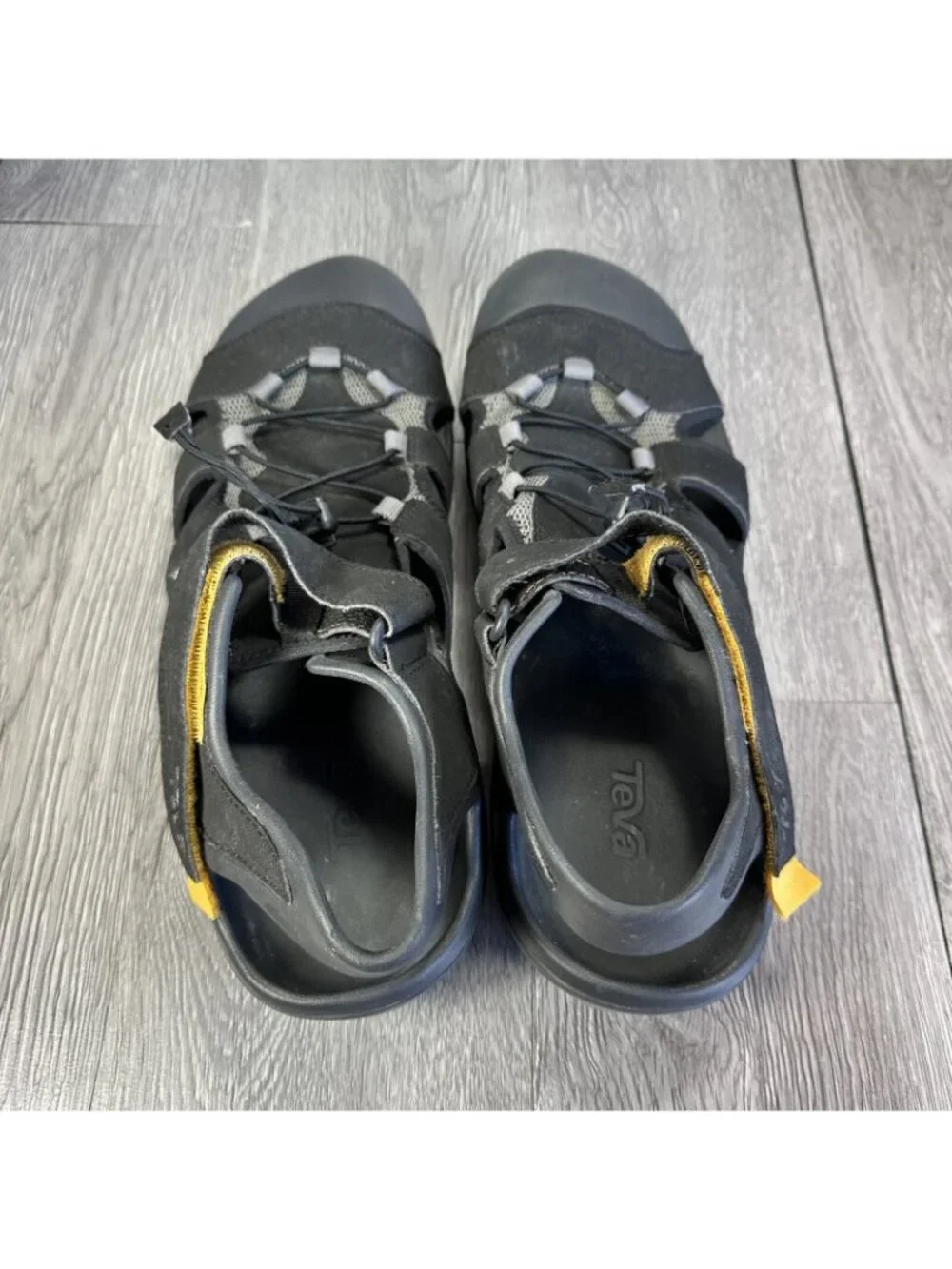 Teva Flintwood Men's Black Casual Athletic Lifestyle Sandals Footwear sz 14M